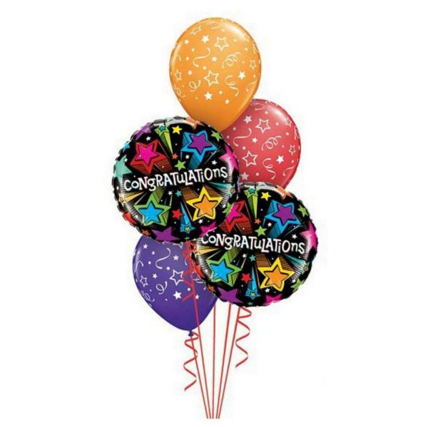 Shooting Stars Congratulations Balloon Bouquet