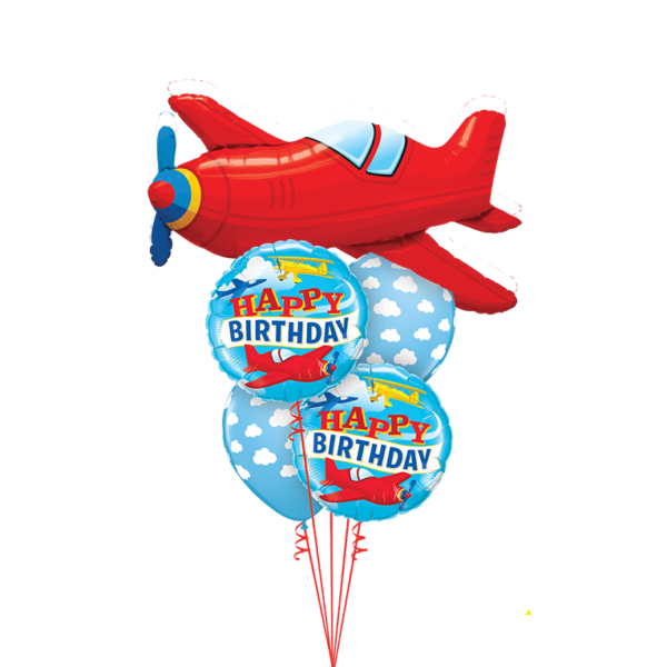 Bithday Planes Balloon Bouquet